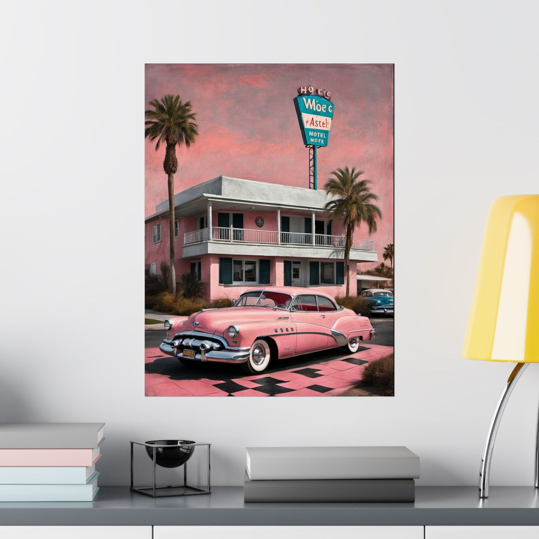 1950 American Riviera Dream Poster - Motel Edition - AquilVision