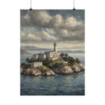 Lighthouse Island Matte Poster — Coastal Nautical Wall Art - AquilVision