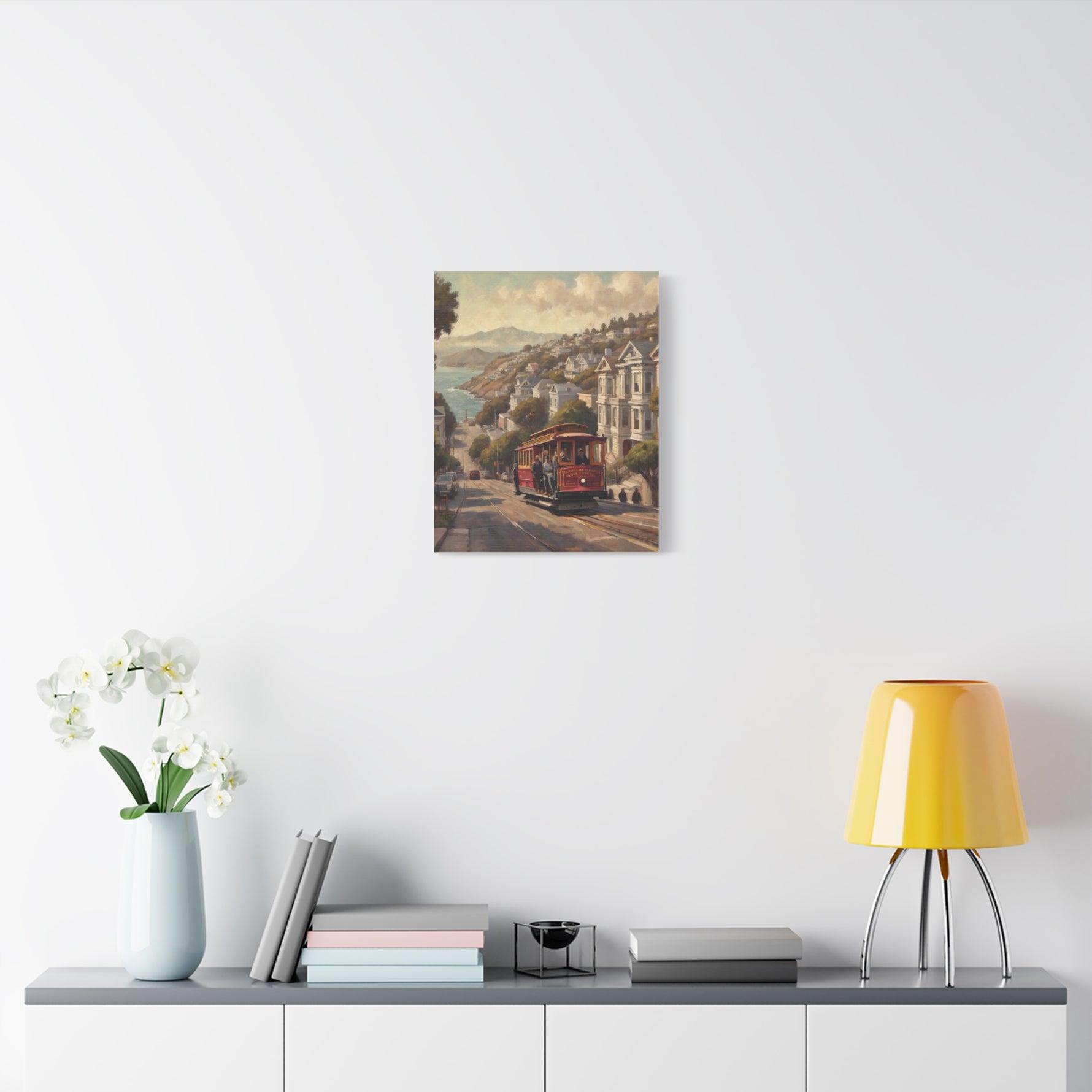 San Francisco Cable Car Matte Canvas Wall Art — Stretched 1.25" - AquilVision