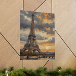Eiffel Tower Sunset Matte Poster — Vintage Paris Wall Art - AquilVision