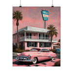 1950 American Riviera Dream Poster - Motel Edition - AquilVision