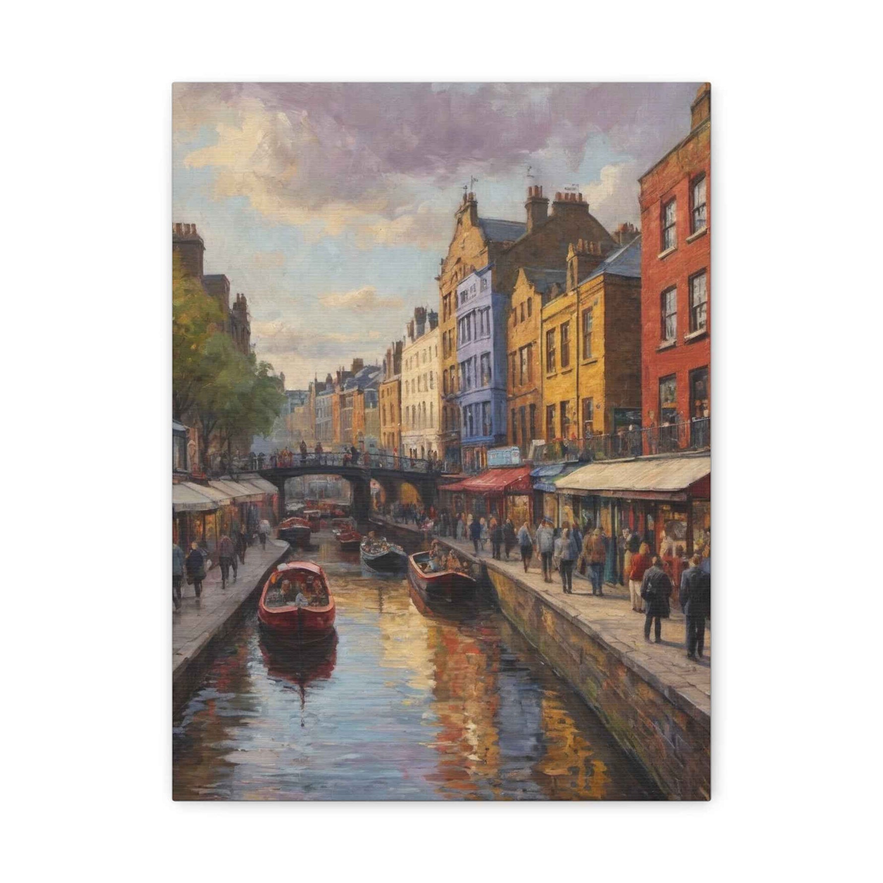 London Collection Camden Market Matte Canvas, Stretched, 1.25"