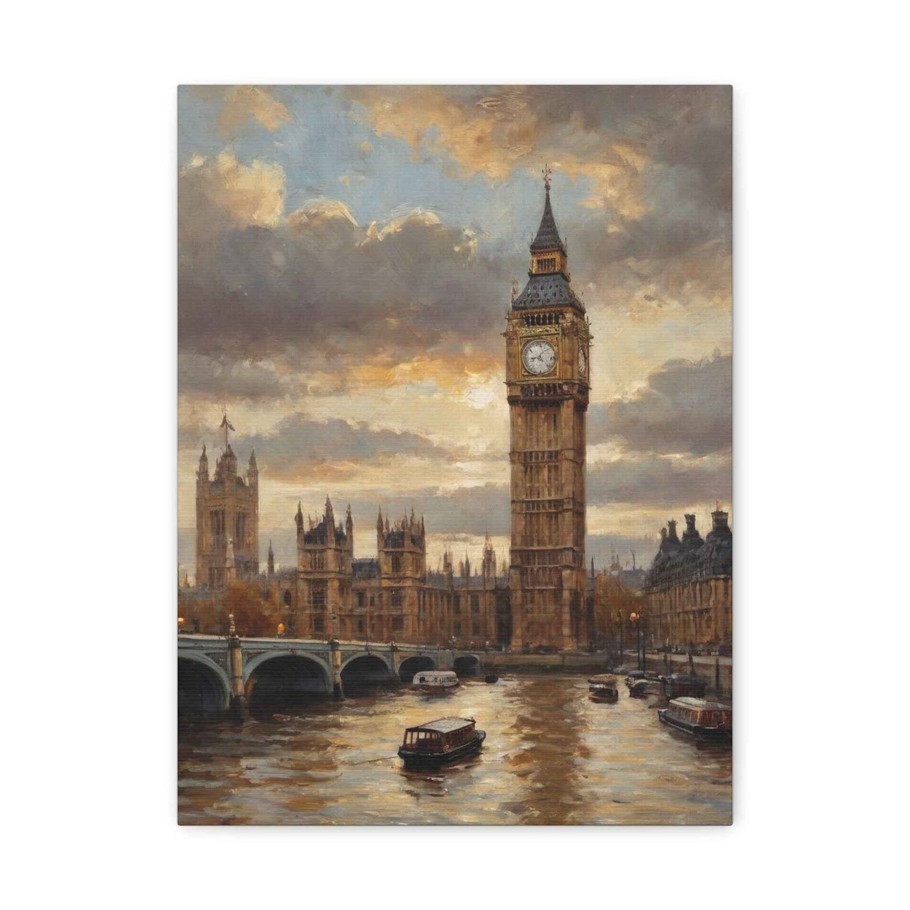 London Collection Bigben Matte Canvas, Stretched, 1.25"