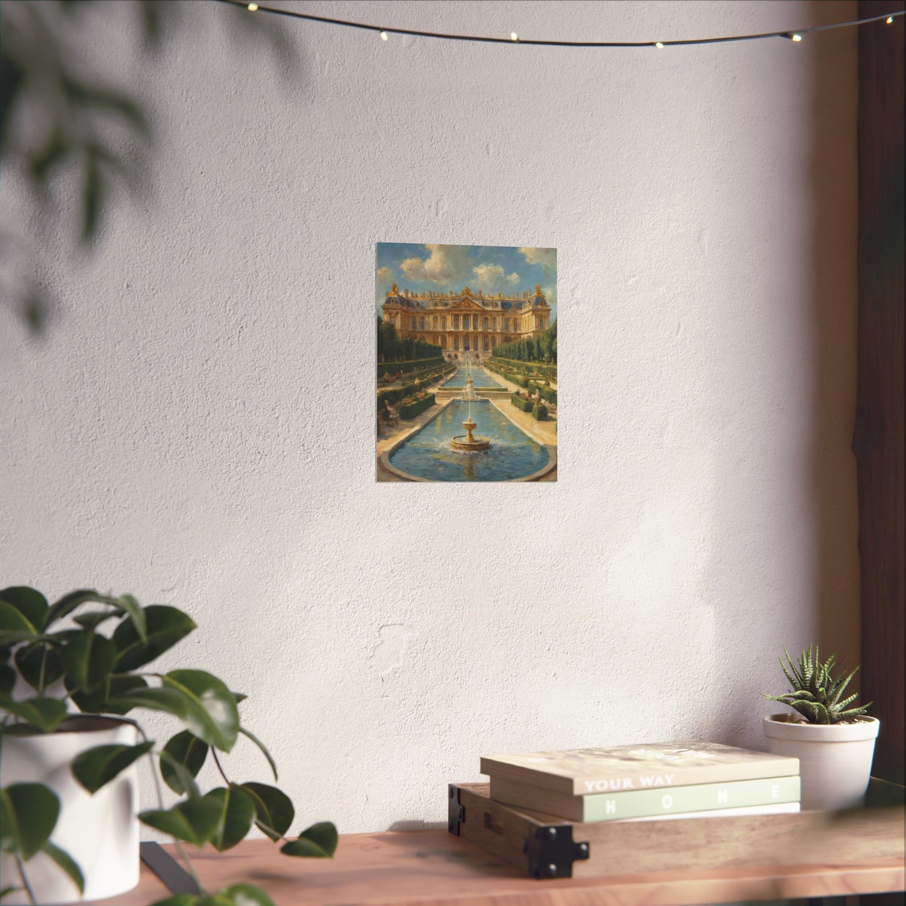 Versailles Palace Fountain Matte Vertical Poster — Classic French Chateau Wall Art - AquilVision