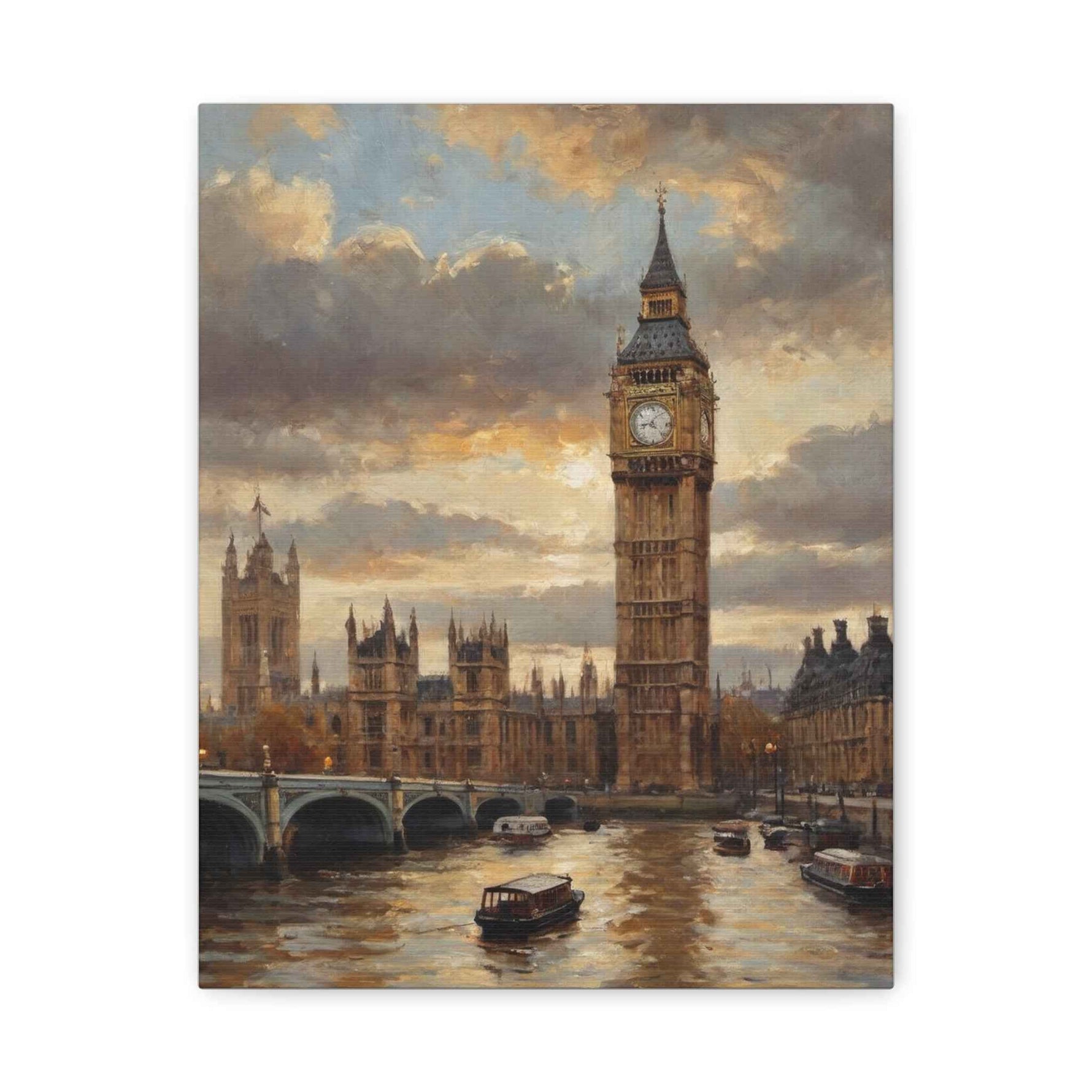 London Collection Bigben Matte Canvas, Stretched, 1.25"