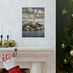 Lighthouse Island Matte Poster — Coastal Nautical Wall Art - AquilVision