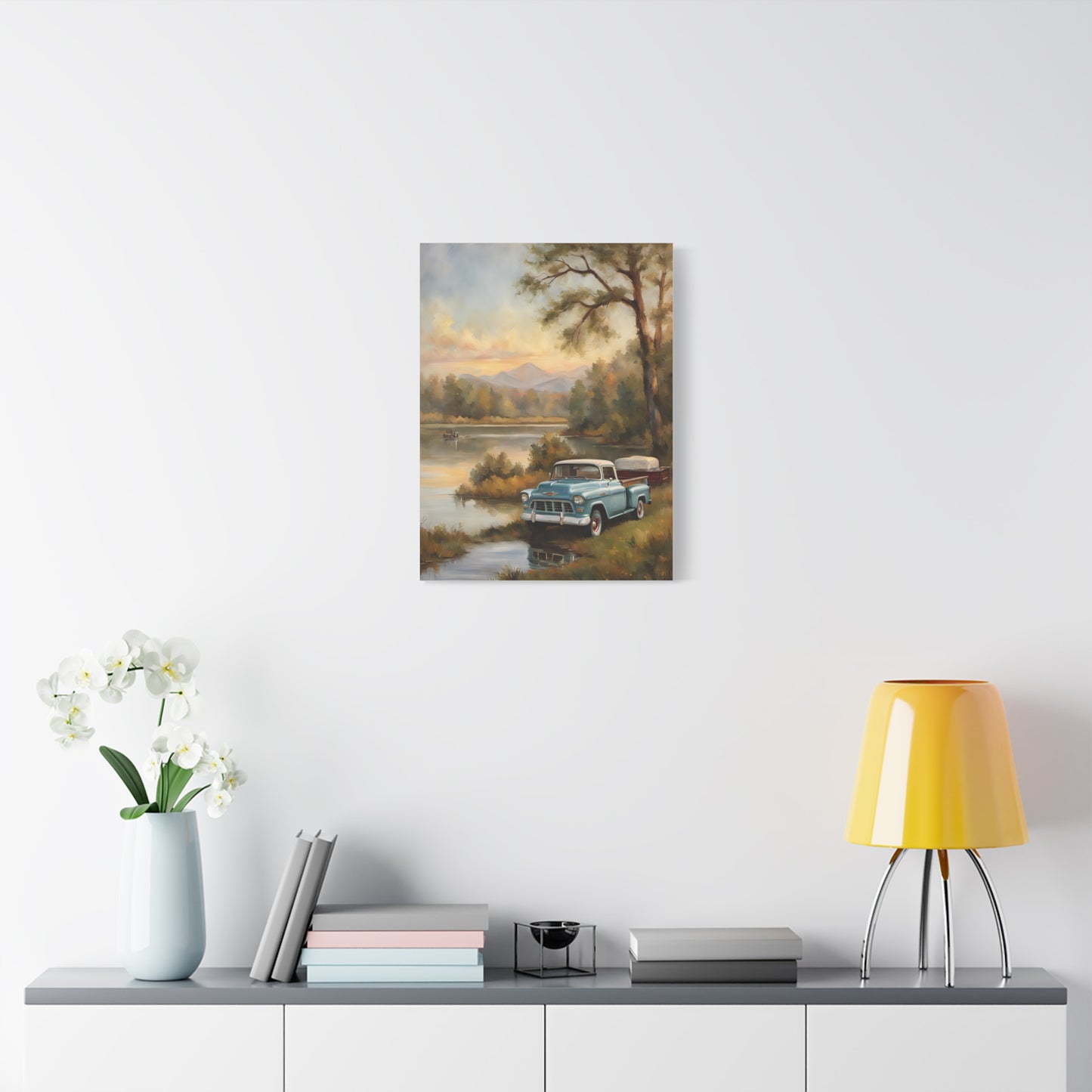 Rustic Landscape Canvas Print, Vintage Truck Art, Home Decor, Nature Wall Art, Gift for Truck Lovers, Farmhouse Wall Decor, [...]