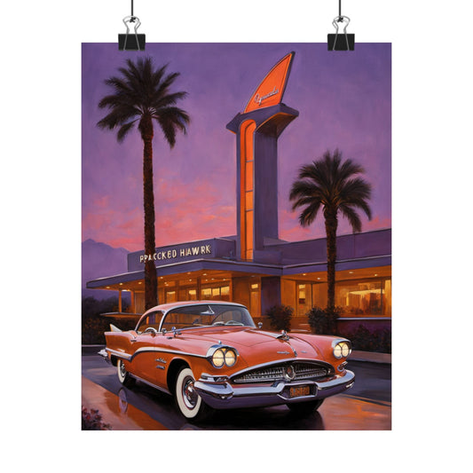 Vintage Car Wall Art, Retro Matte Vertical Posters, Classic Automobile Decor, Gift for Car Enthusiasts, Home Wall Decor