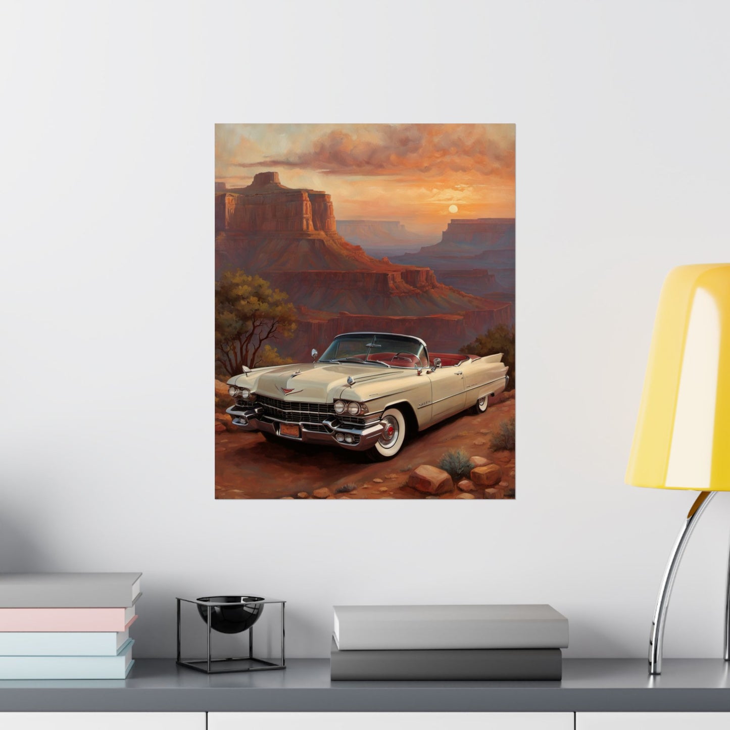 Vintage Car Wall Art Poster, Matte Vertical Posters, Classic Car Decor, Retro Home Decoration, Gift for Car Enthusiasts - AquilVision