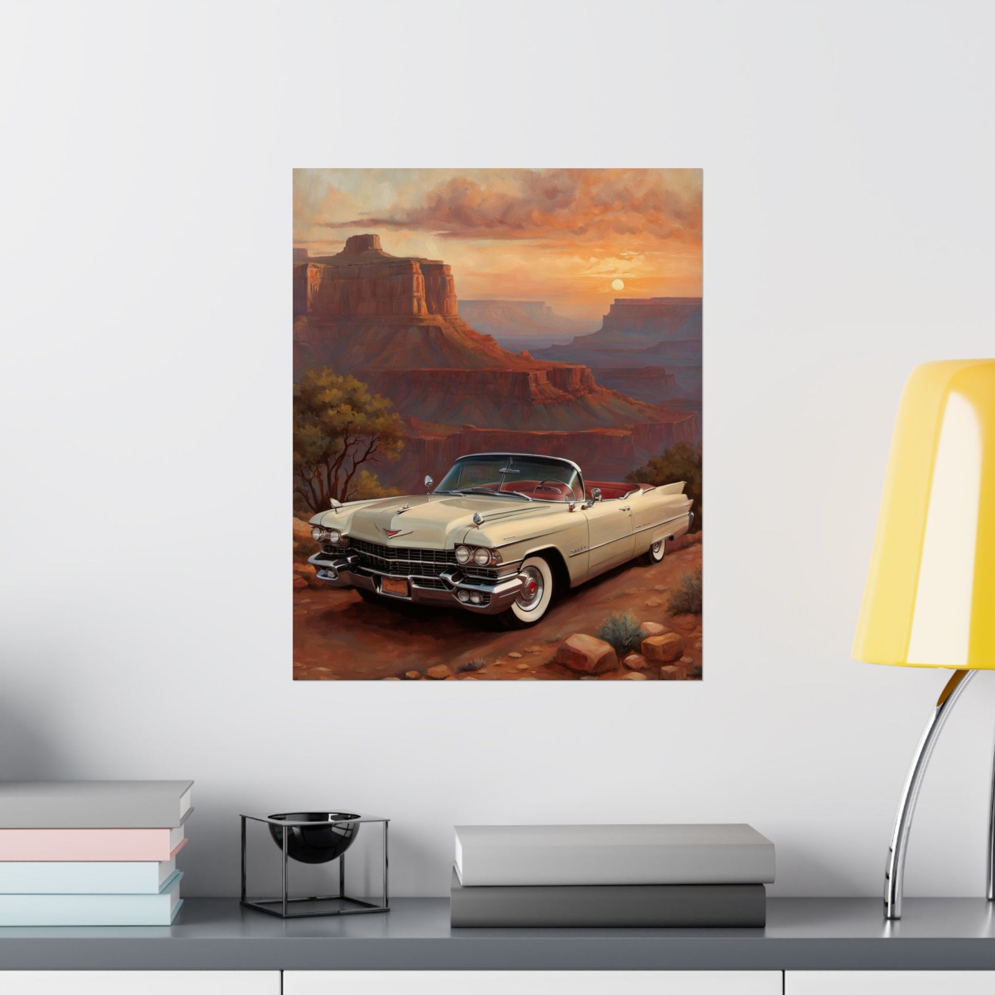 Vintage Car Wall Art Poster, Matte Vertical Posters, Classic Car Decor, Retro Home Decoration, Gift for Car Enthusiasts - AquilVision