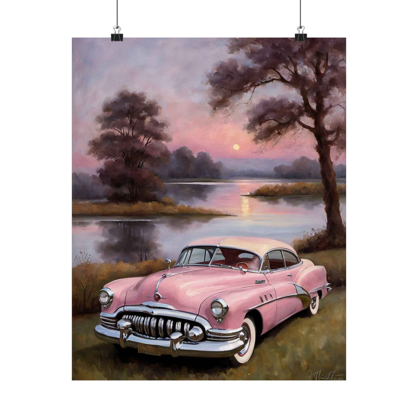 1950 American Riviera Dream Poster - Lake Edition - AquilVision
