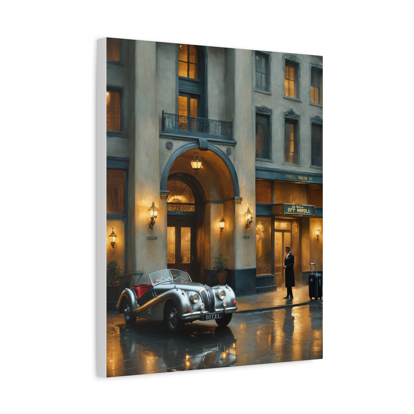 Vintage Car Canvas Wall Art, Classic Automobile Decor, Timeless Home Decoration, Retro Art Print, Unique Gift Idea