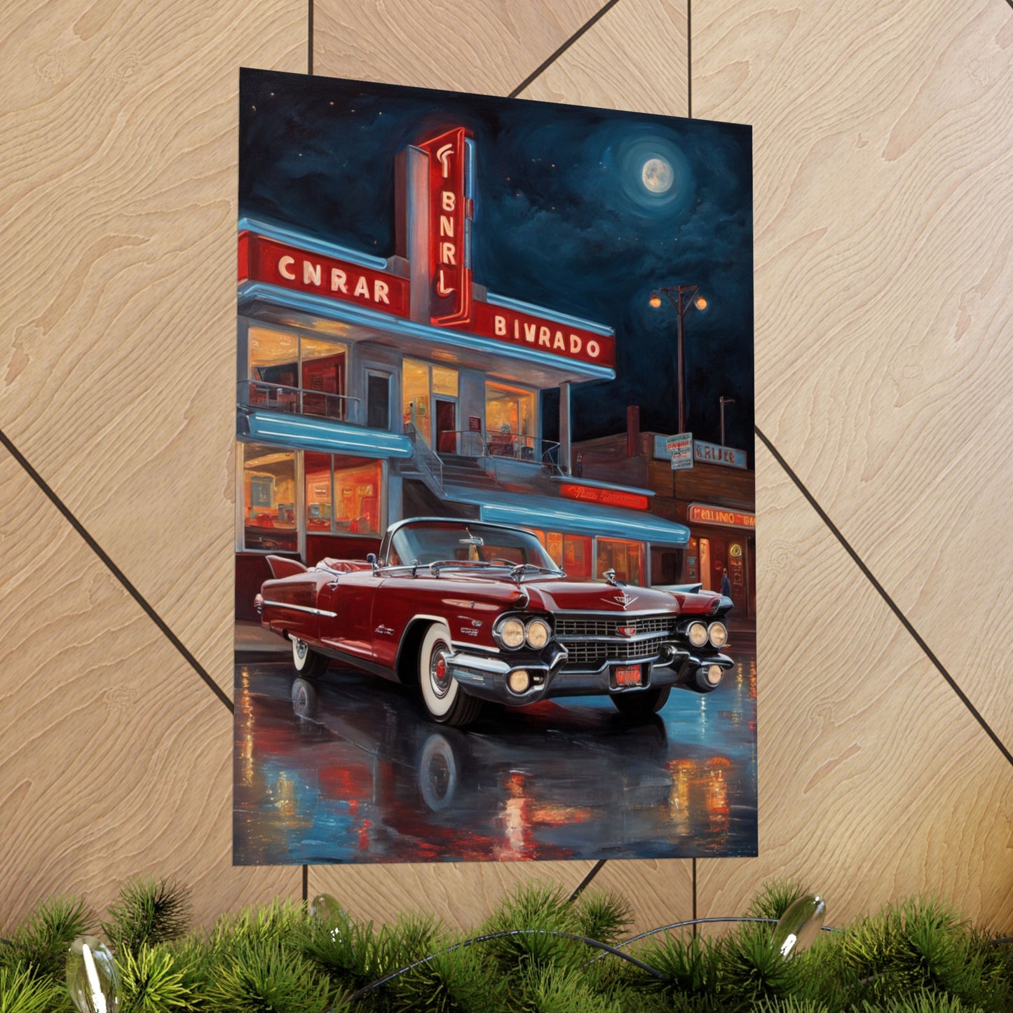 Retro Car Art Prints, Vintage Decor, Classic Automobile Wall Art, Automotive Gift, Nostalgic Home Decoration - AquilVision