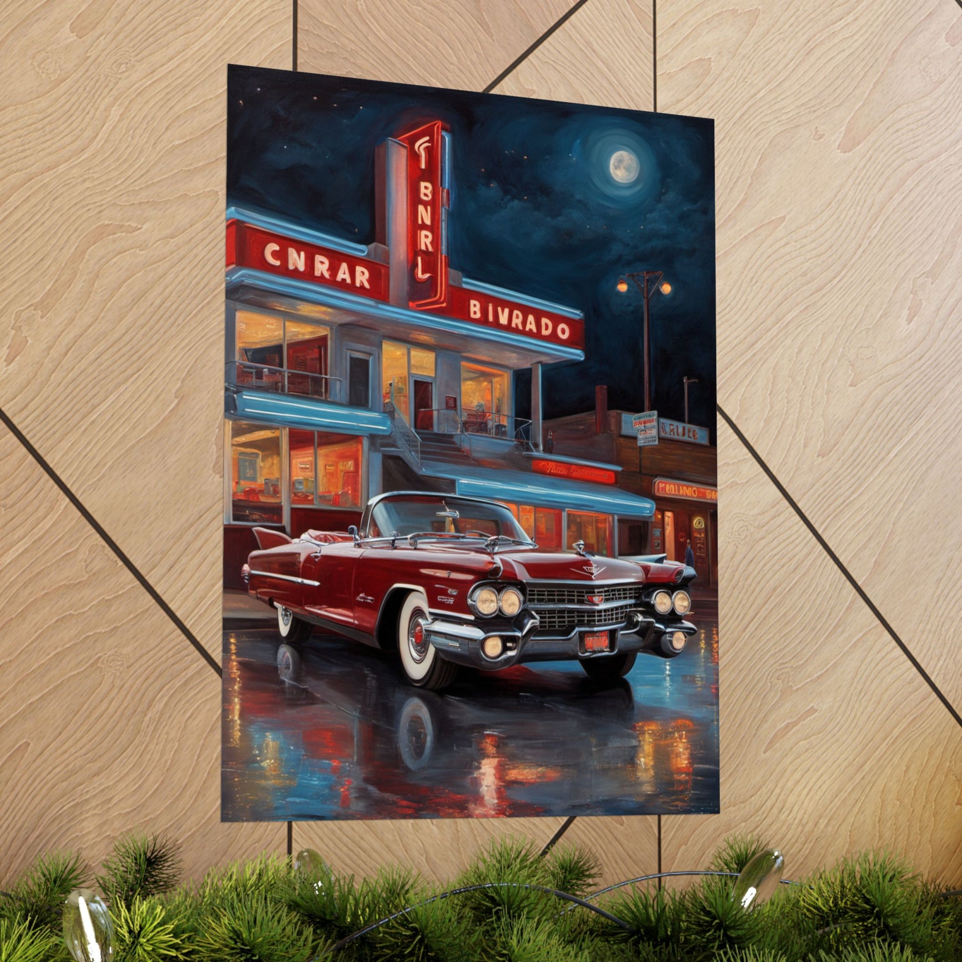 Retro Car Art Prints, Vintage Decor, Classic Automobile Wall Art, Automotive Gift, Nostalgic Home Decoration - AquilVision