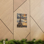 Eiffel Tower Sunset Matte Poster — Vintage Paris Wall Art - AquilVision