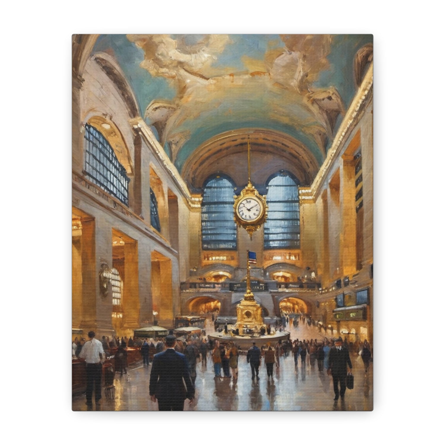 Grand Central Terminal Interior Matte Canvas Print — Stretched Wall Art