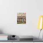 San Francisco Painted Row Houses Matte Poster — Vintage Cityscape Wall Art - AquilVision