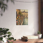 Paris Love Locks Matte Vertical Poster — Romantic Cityscape Wall Art - AquilVision