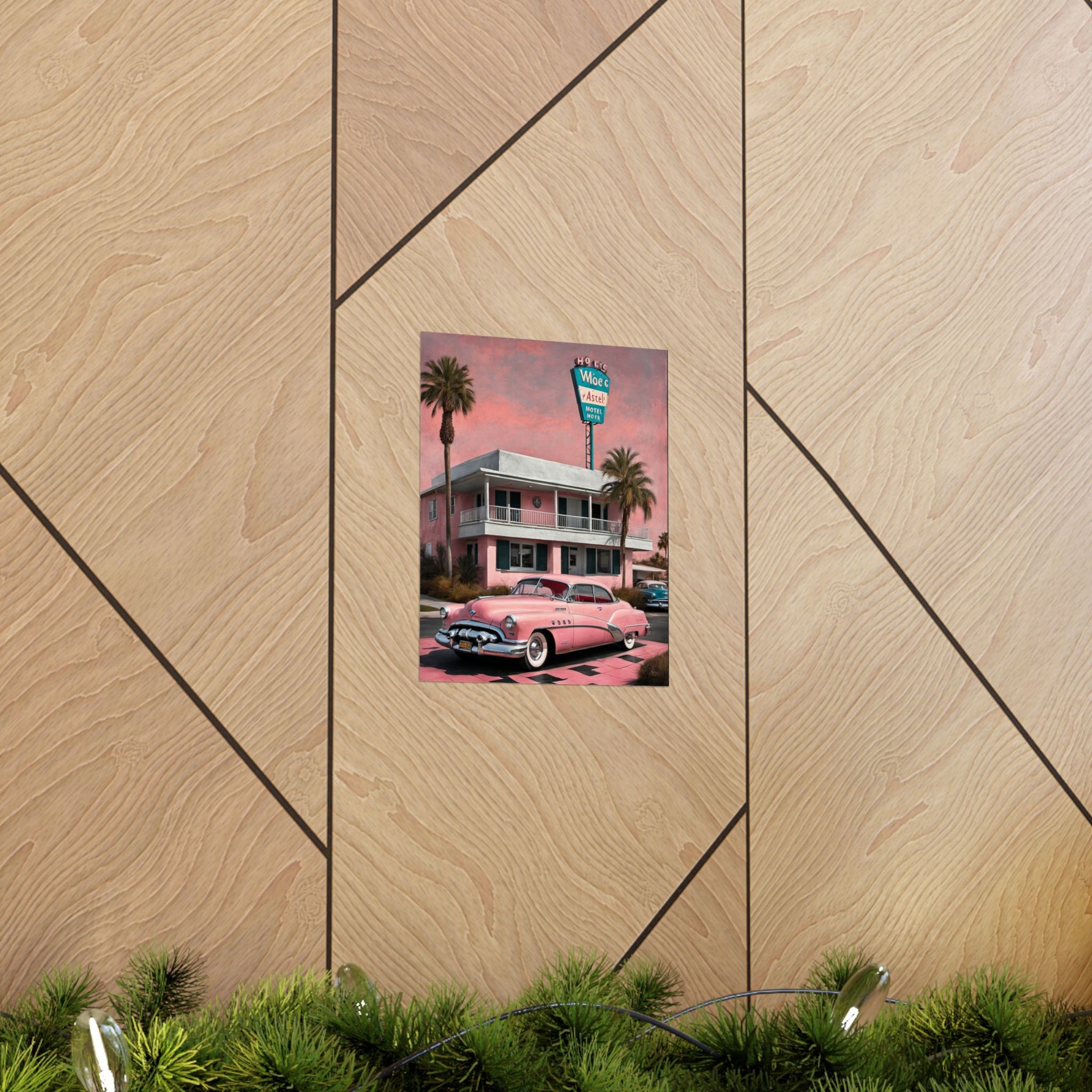 1950 American Riviera Dream Poster - Motel Edition - AquilVision