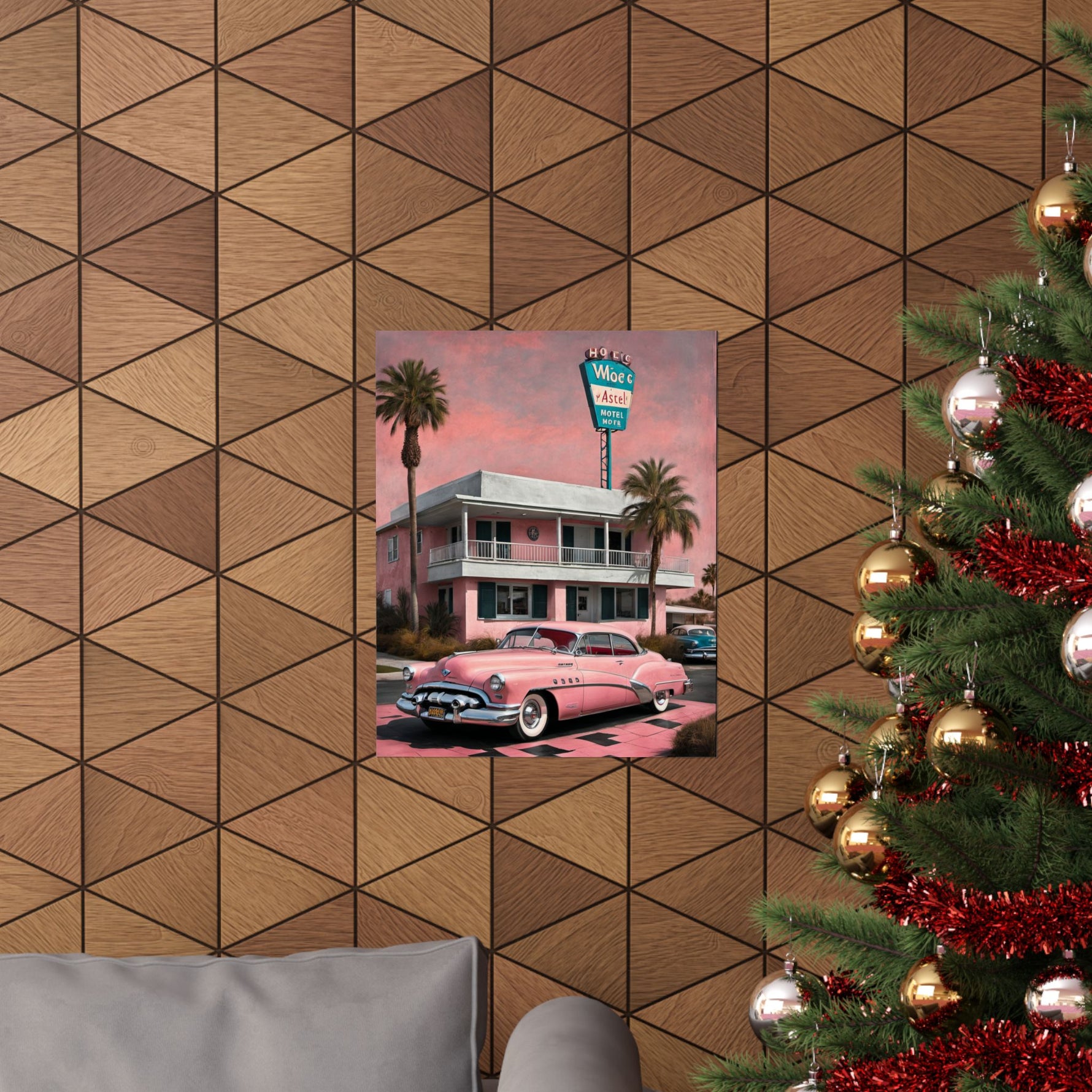 1950 American Riviera Dream Poster - Motel Edition - AquilVision