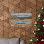 Yellowstone Grand Prismatic Spring Matte Horizontal Poster — Scenic National Park Landscape Wall Art - AquilVision