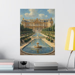 Versailles Palace Fountain Matte Vertical Poster — Classic French Chateau Wall Art - AquilVision