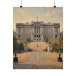 Buckingham Palace Matte Vertical Poster — Vintage London Landmark Art Print