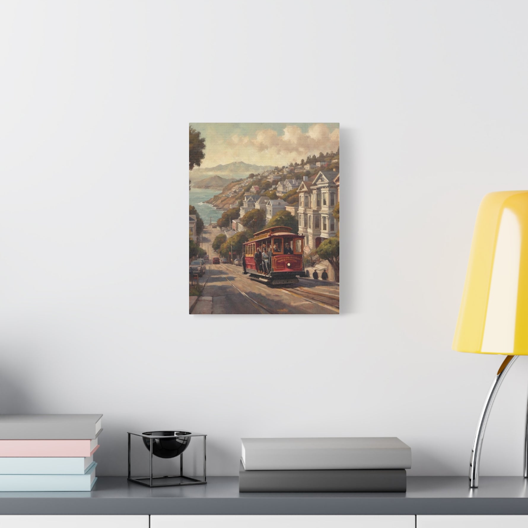 San Francisco Cable Car Matte Canvas Wall Art — Stretched 1.25" - AquilVision