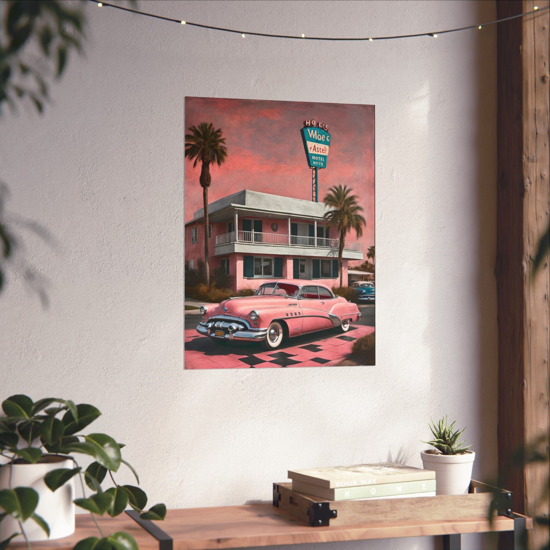 1950 American Riviera Dream Poster - Motel Edition - AquilVision