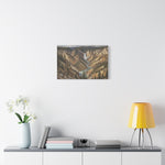 Yellowstone Canyon Waterfall Matte Canvas Wall Art — Nature Landscape Stretched Print - AquilVision