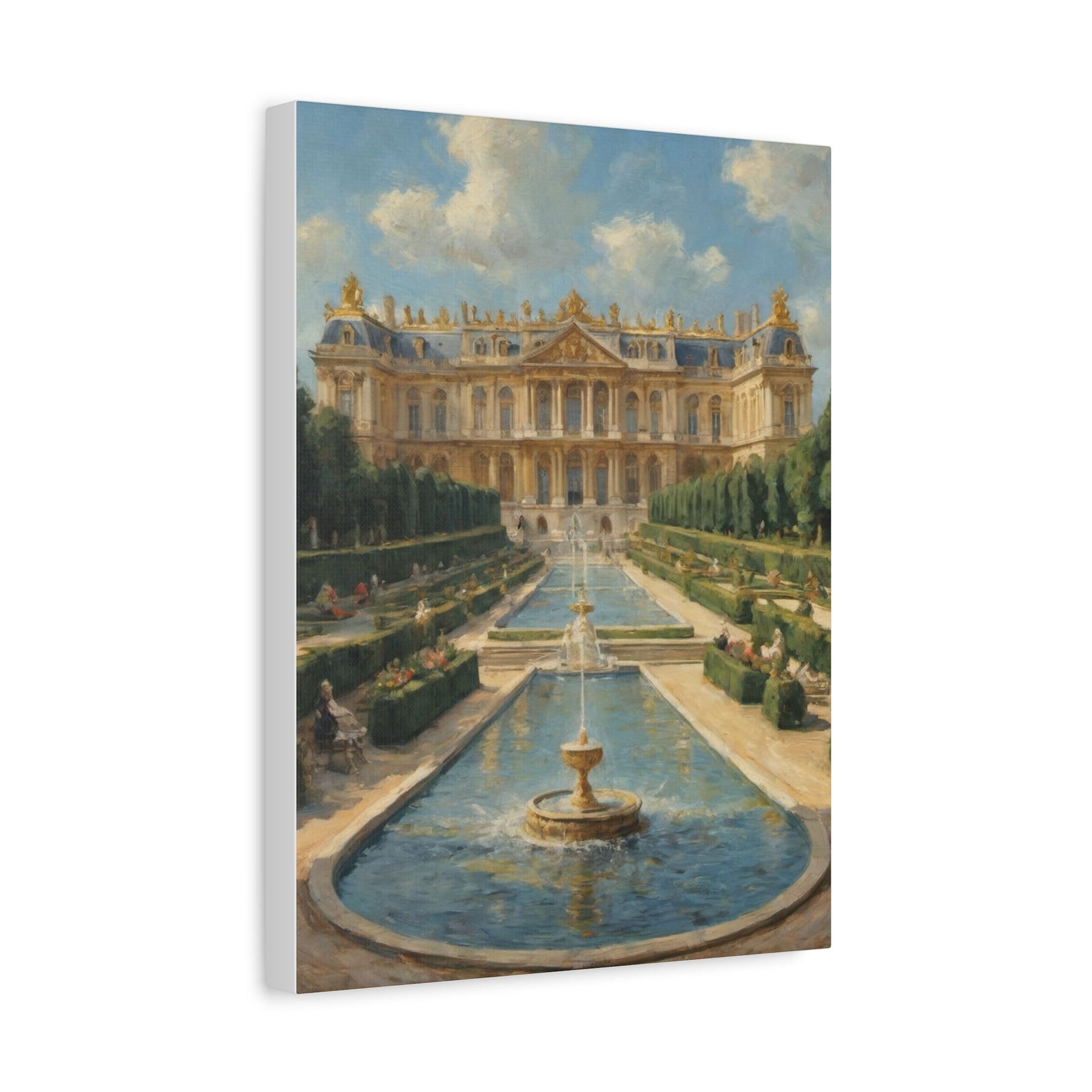 Versailles Palace Fountain Matte Canvas Art — Stretched 1.25" - AquilVision