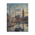 London Collection London Eye Matte Canvas, Stretched, 1.25"
