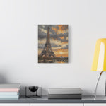 Eiffel Tower Sunset Canvas Print — Matte Stretched Wall Art - AquilVision