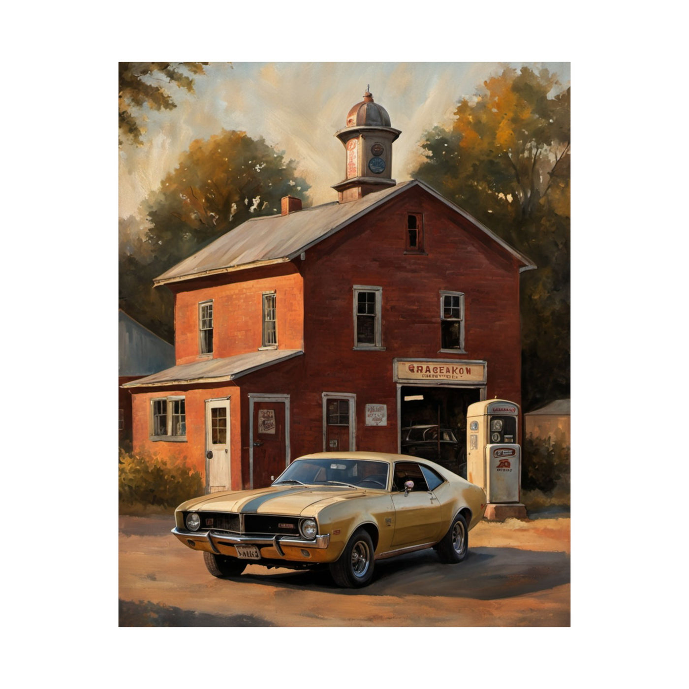 Vintage Car Wall Art Poster | AJ68 Collection Printify