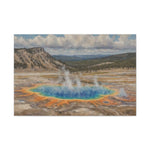 Yellowstone Grand Prismatic Hot Spring Canvas Print - AquilVision