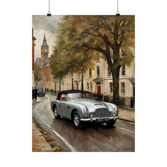 Vintage Car Wall Art, Matte Vertical Posters for Home Decor, Classic Car Lovers, Office Wall Art, Gift for Him