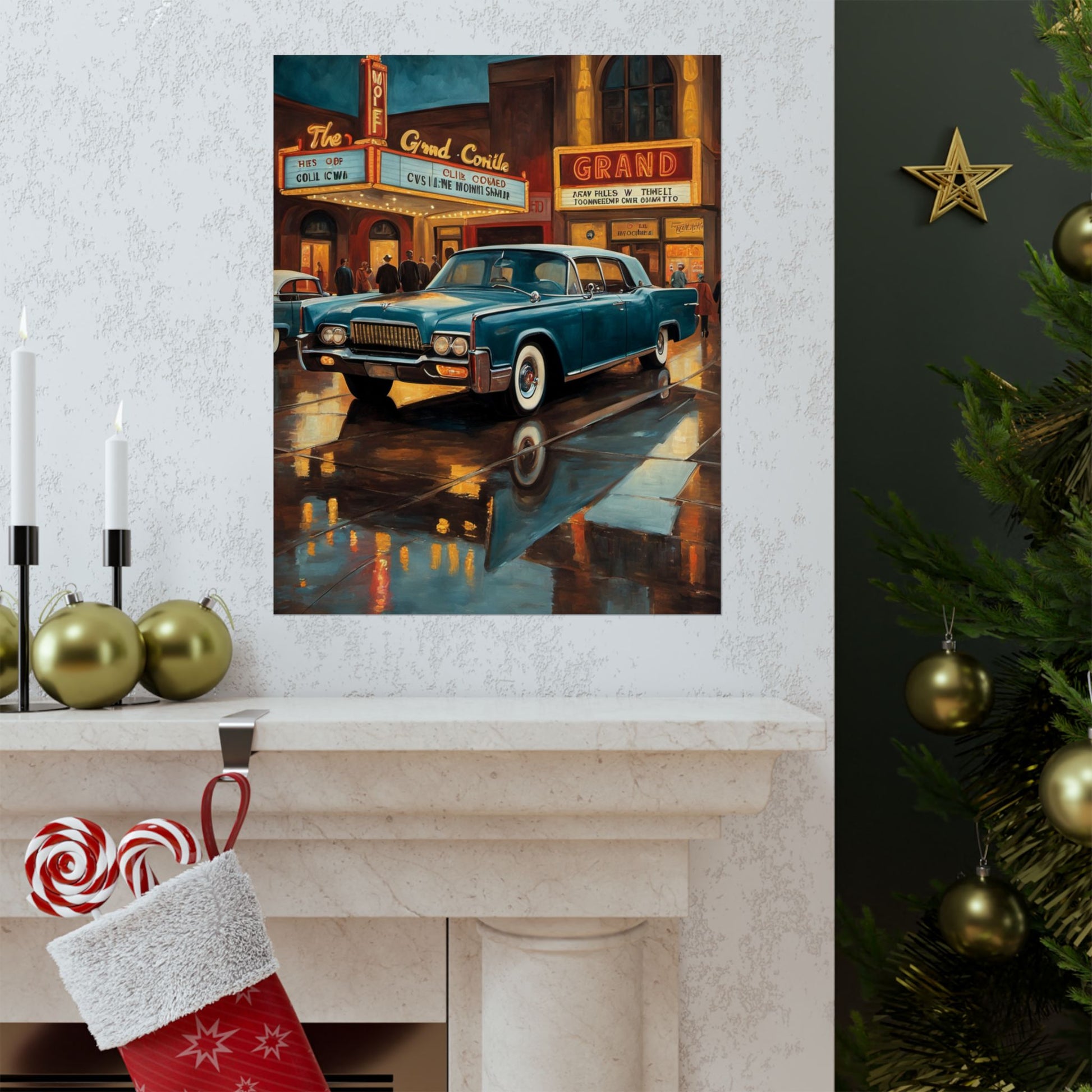Vintage Car Wall Art Prints, Retro Home Décor, Matte Vertical Posters, Classic Automobile Art, Ideal for Car Lovers, Gift for Him Printify