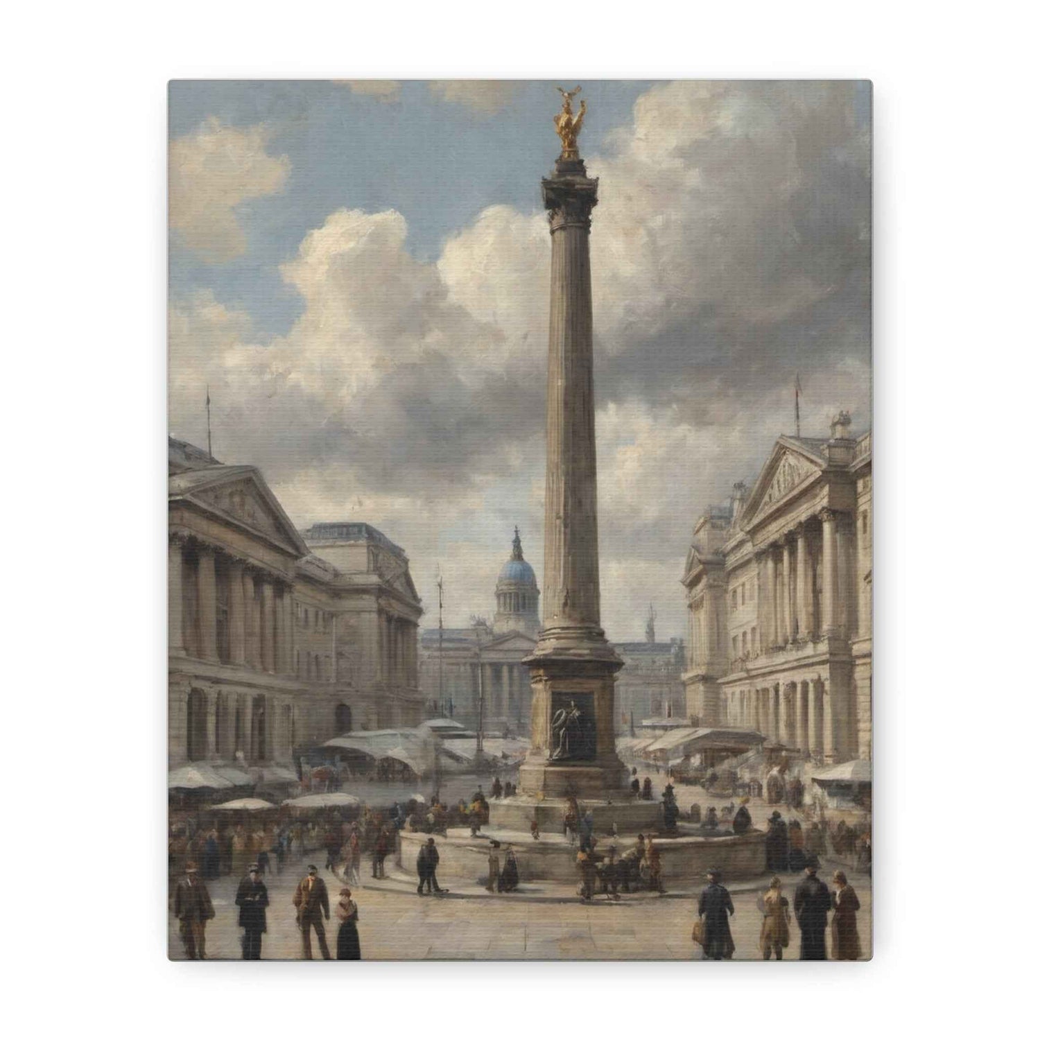 Nelson's Column Trafalgar Square Matte Canvas Print