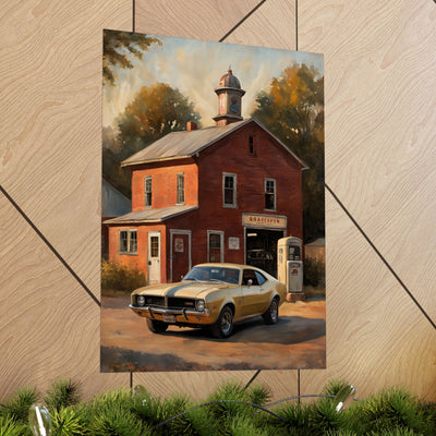 Vintage Car Wall Art Poster | AJ68 Collection Printify