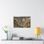 Yellowstone Canyon Waterfall Matte Poster — Landscape Wall Art - AquilVision