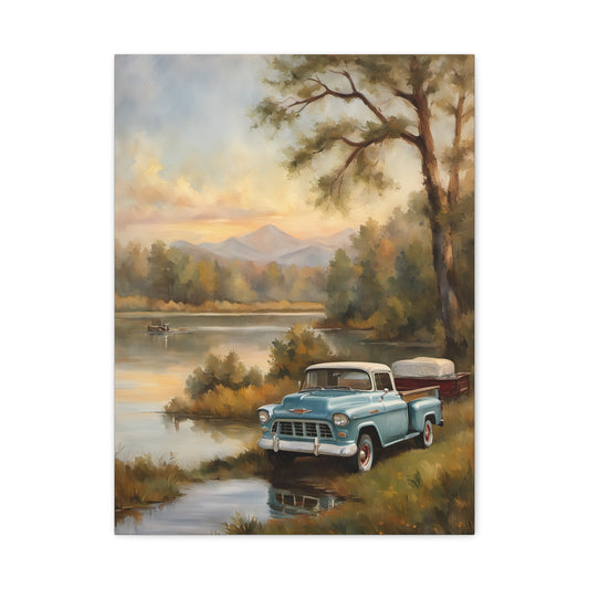 Rustic Landscape Canvas Print, Vintage Truck Art, Home Decor, Nature Wall Art, Gift for Truck Lovers, Farmhouse Wall Decor, [...]
