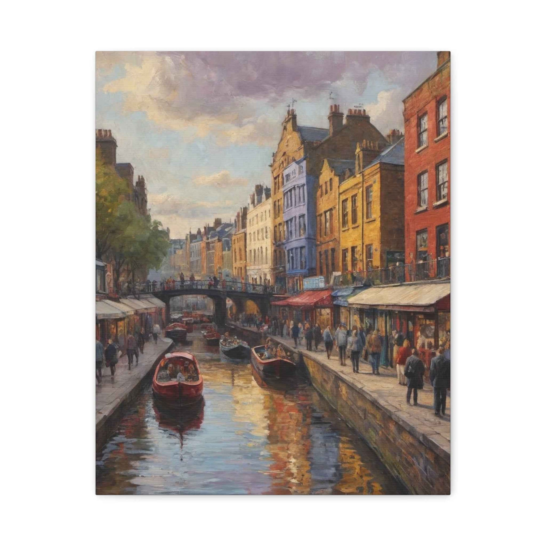 London Collection Camden Market Matte Canvas, Stretched, 1.25"