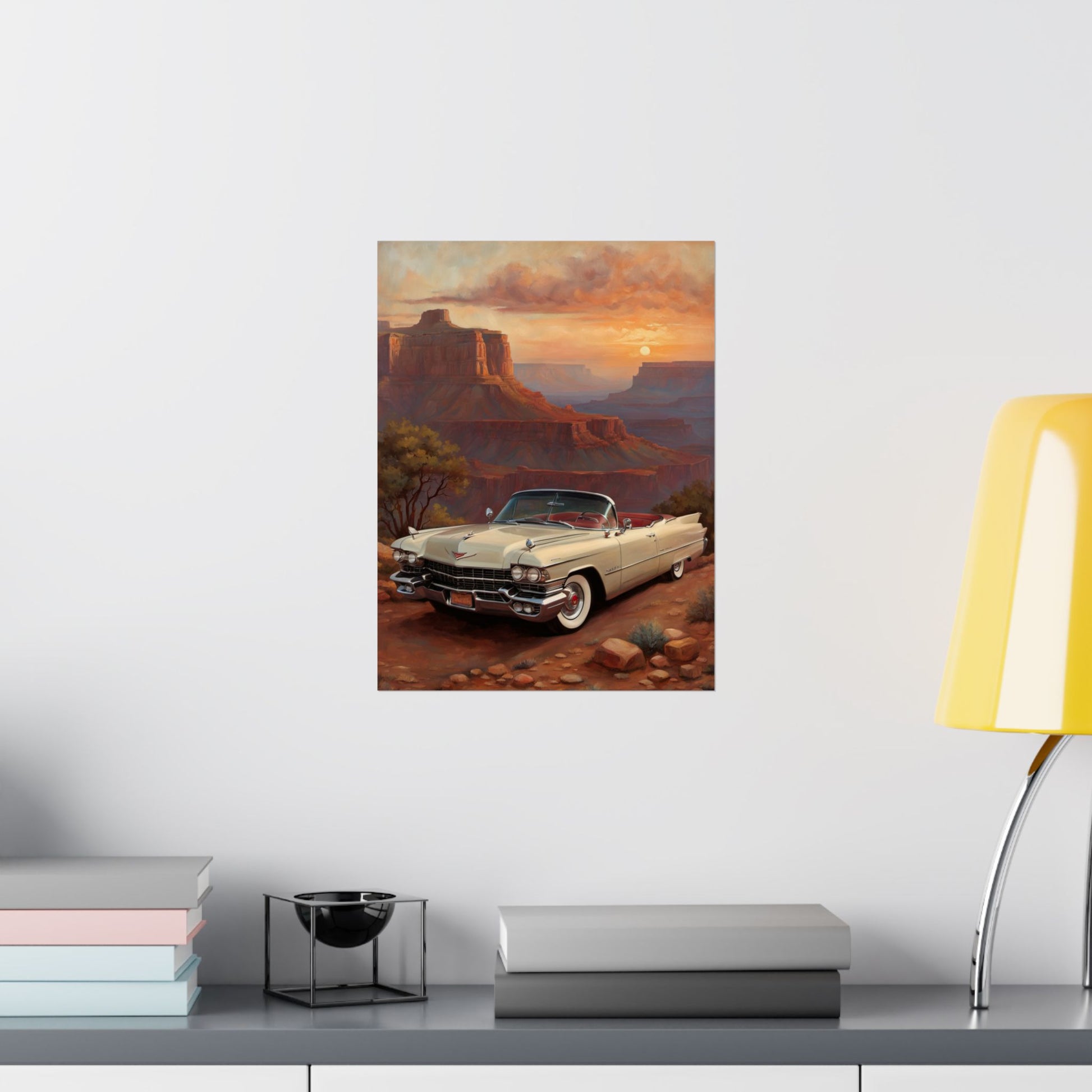 Vintage Car Wall Art Poster, Matte Vertical Posters, Classic Car Decor, Retro Home Decoration, Gift for Car Enthusiasts - AquilVision
