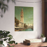 Vintage Coastal Clock Tower Poster - AquilVision
