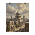 St. Paul’s Cathedral Vintage Art Poster — Matte Vertical London Print