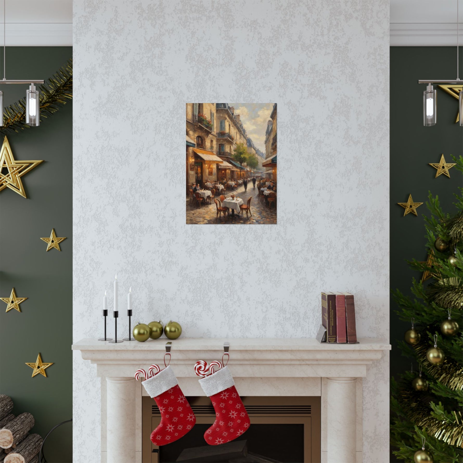 Paris Street Café Matte Poster — Vintage European Cityscape Wall Art - AquilVision