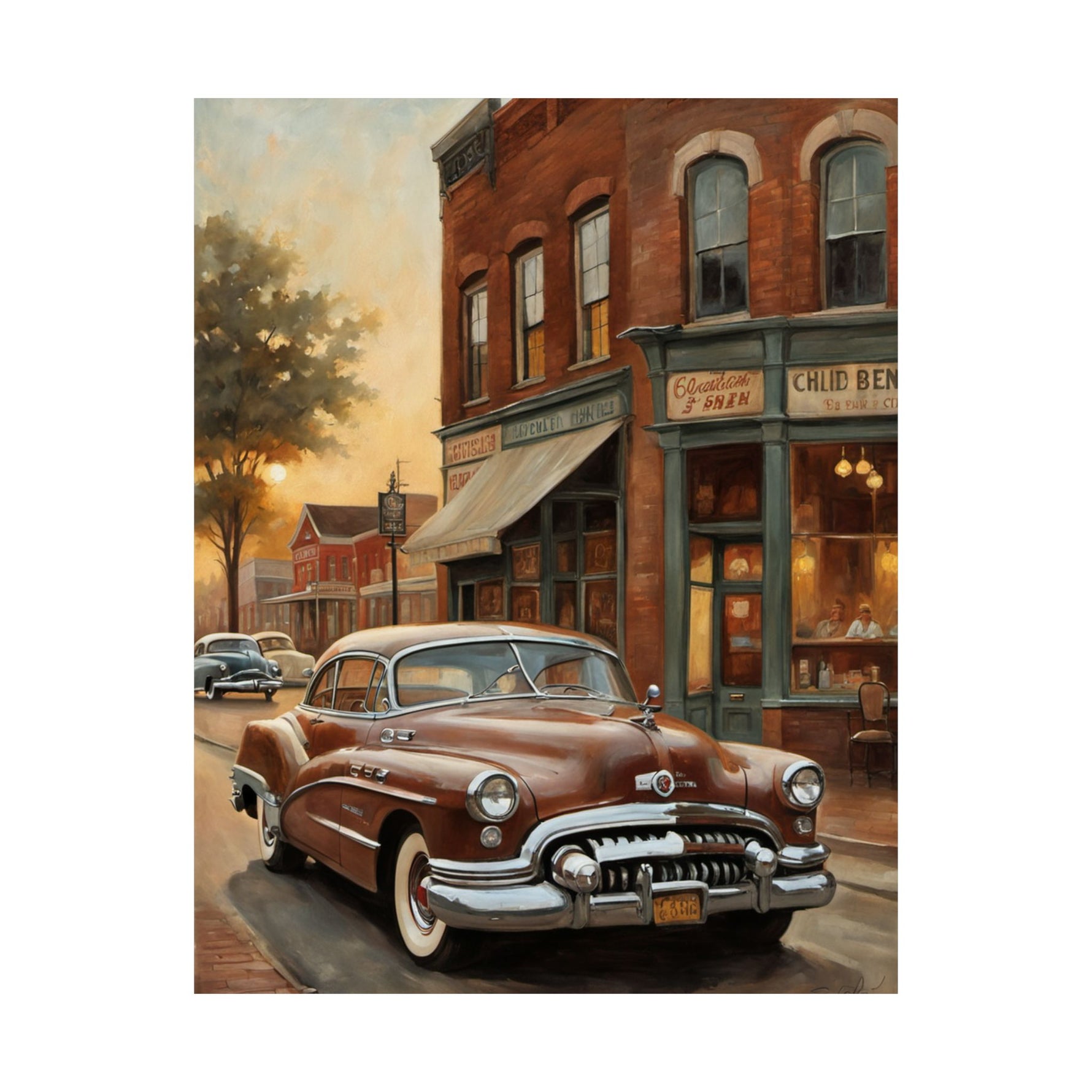 1950 American Riviera Dream Poster - Town Edition - AquilVision