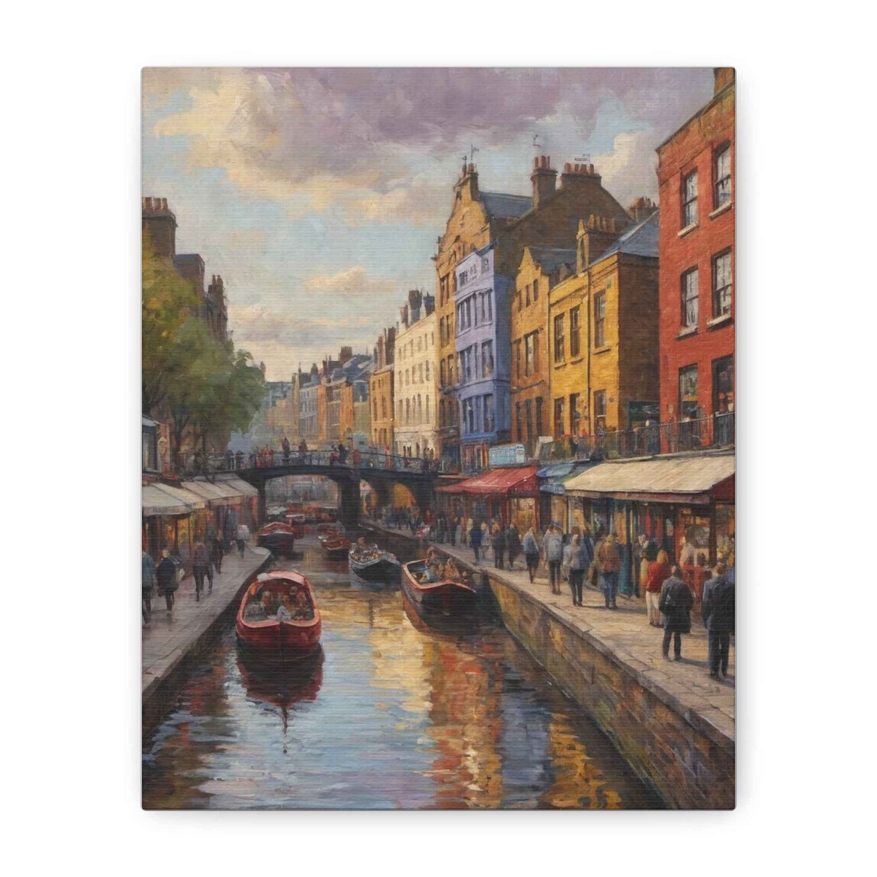 London Collection Camden Market Matte Canvas, Stretched, 1.25"