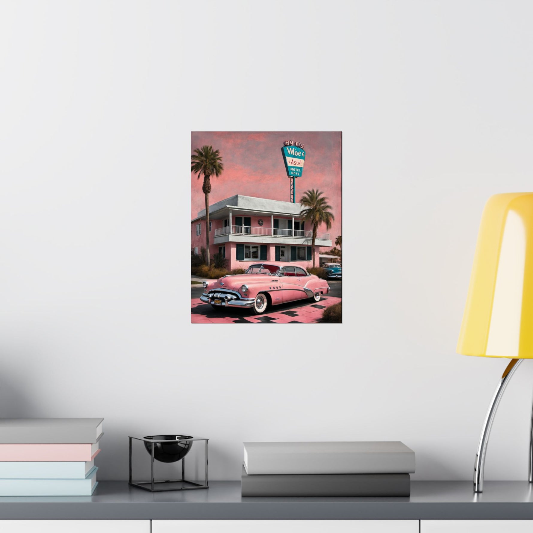 1950 American Riviera Dream Poster - Motel Edition - AquilVision