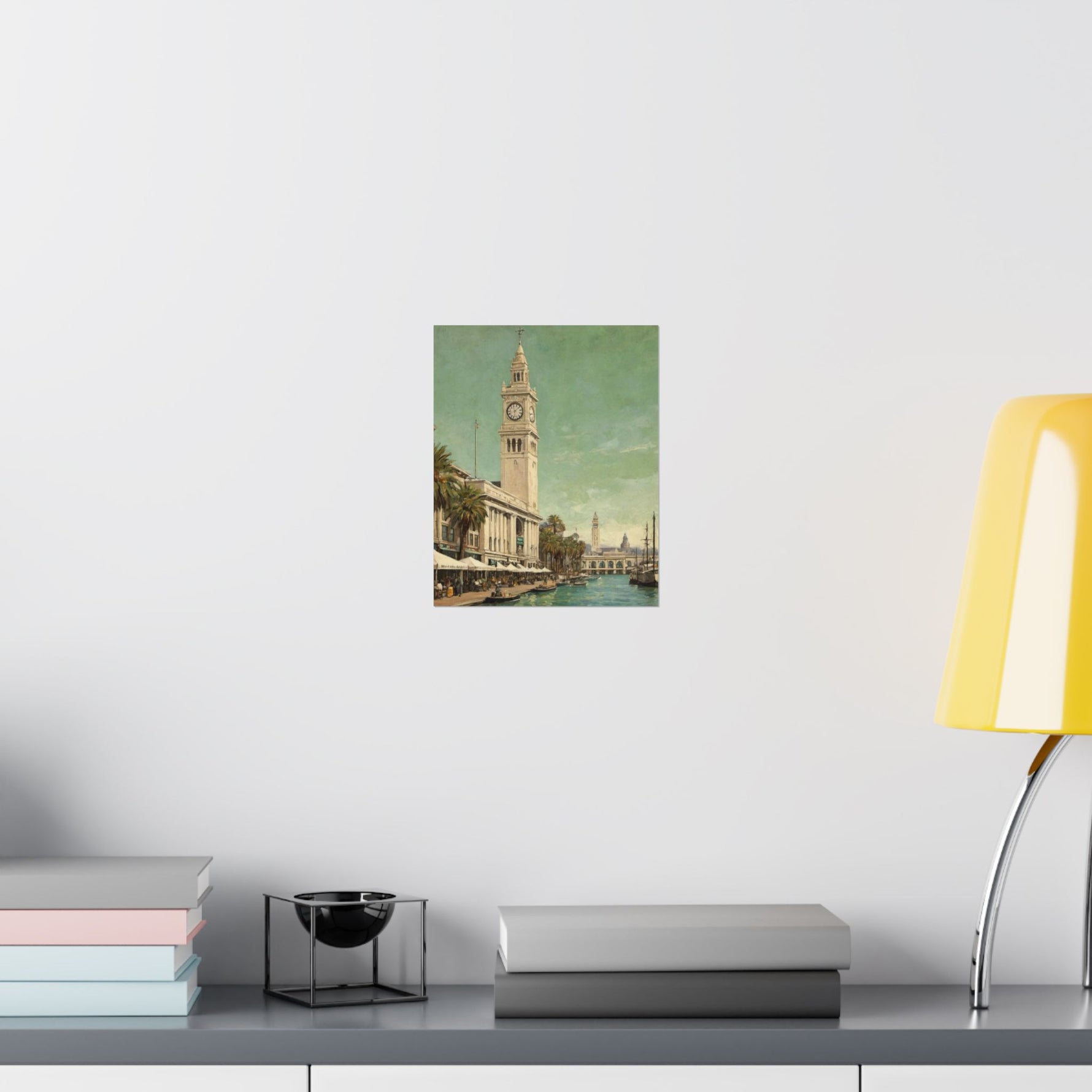 Vintage Coastal Clock Tower Poster - AquilVision